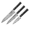 Zestaw 3 Noży Samura Damascus Chef's Starter Set – Stal VG10 – Drewno Pakka